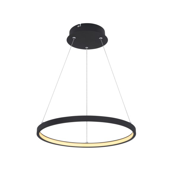 Globo 67192-19B LED závěsné stropní svítidlo Ralph 1x19W | 900lm | 3000K - černá, opál