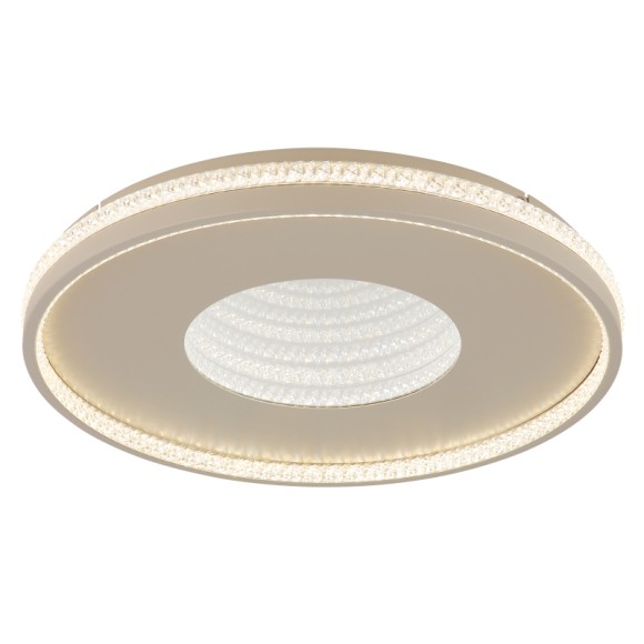 Globo 48563-40S LED přisazené stropní svítidlo SHIRLEY  | 40W integrovaný LED zdroj | 1500lm | 2700-6500K | dálkové ovládání | stmívač | béžová