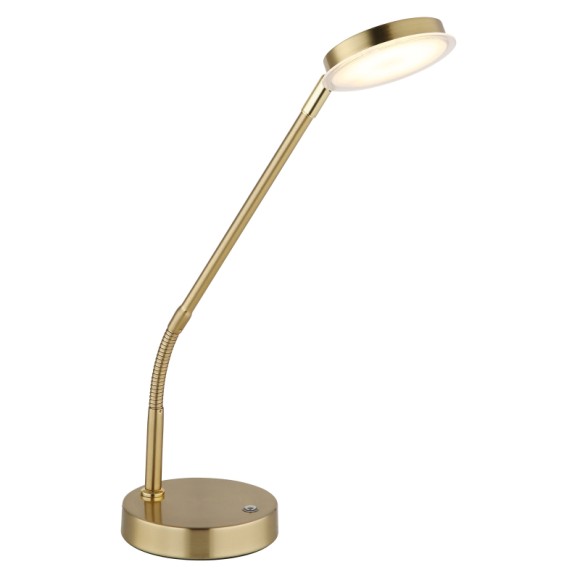 Globo 58504TM LED stolní lampička SILVIO | 6.5W integrovaný LED zdroj | 350lm | 2700/3350/4000K | s vypínačem | bronz