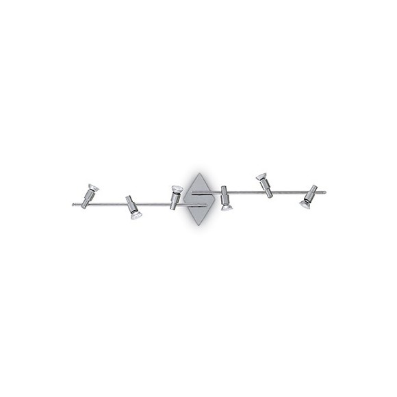 Ideal Lux 142074 přisazené stropní bodové svítidlo 6x50W|GU10 - chrom