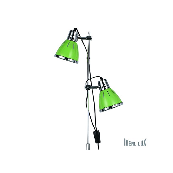 stojací lampa Ideal lux Elvis SP2 2x60W E27  - zelená