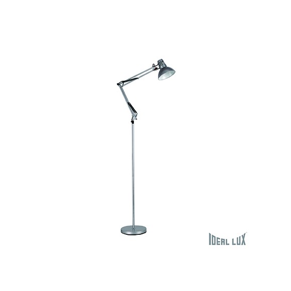 stojací lampa Ideal lux Wally Argento PT1 1x40W E27 - kancelářské svítidlo