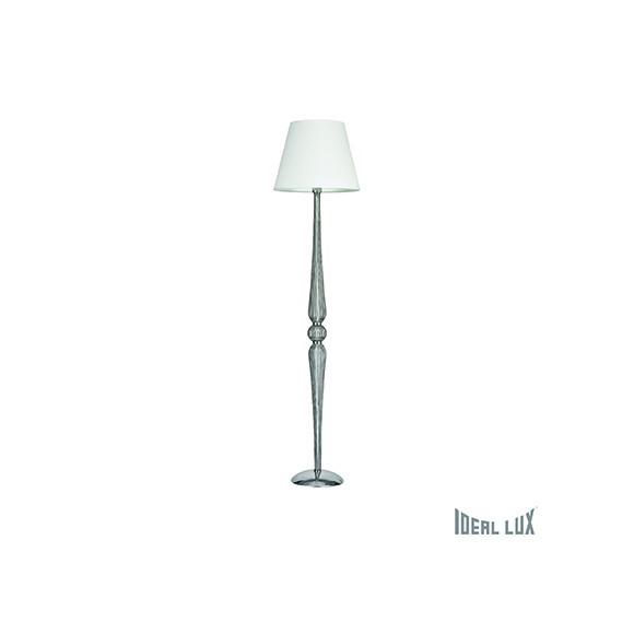 stojací lampa Ideal lux DOROTHY 1x100W E27  - chrom/šedá kouřová