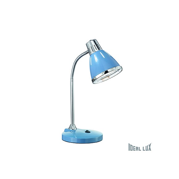 stolní lampa Ideal lux Elvis Azzurro TL1 1x60W E27 - modrá