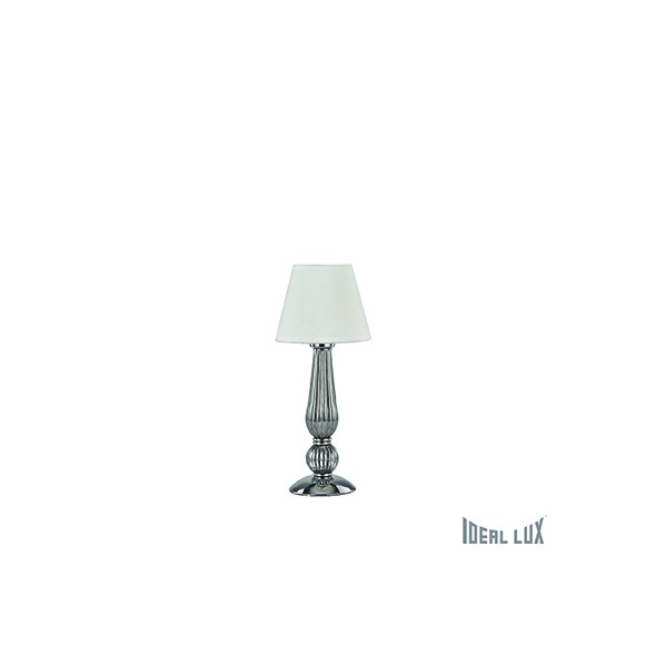 stolní lampa Ideal lux DOROTHY 1x60W E27  - chrom/šedá kouřová