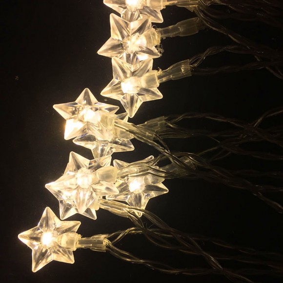 Světelný LED řetěz - drátek s hvězdičkami 33848