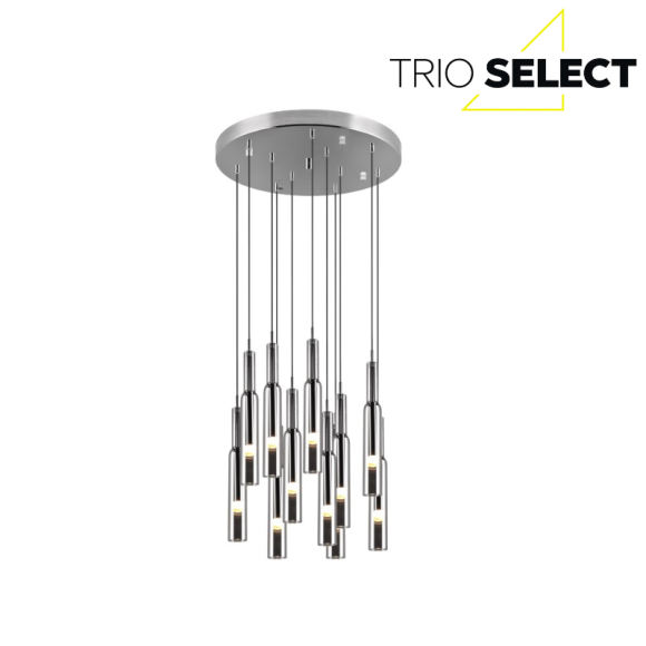 Trio SELECT  T344531106 LED závěsné stropní svítidlo LUCENT   | 11x3W integrovaný LED zdroj | 11x280lm | 2300+3000+4000K