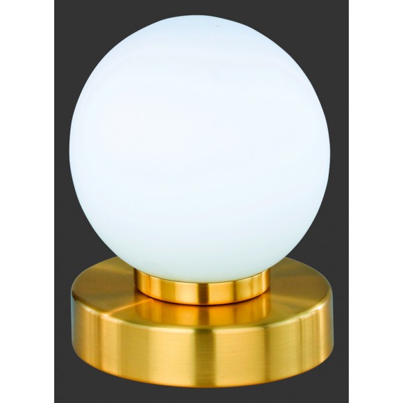 Trio R54011008 stolní svítidlo Prinz II 1x40W | E14 - dotykový spínač, mosaz, bílá