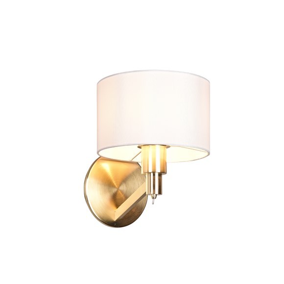 Trio 214470108 nástěnná svítidlo Cassio 1x40W | E27 - mosaz, bílá