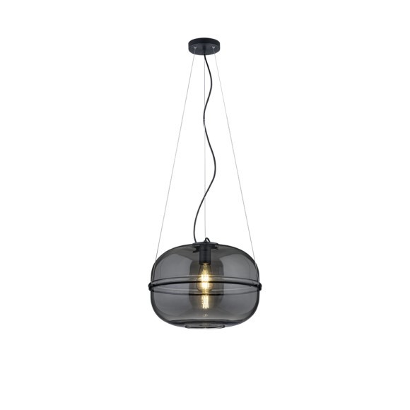 Trio 315190132 závěsné svítidlo Lorena 1x40W | E27 - nastavitelná výška, černá