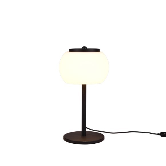TRIO 542010134 LED stolní lampa Madison 1x8W | 800lm | 3000K - 4 úrovně stmívání pomocí spínače/kabelový spínač, matná černá