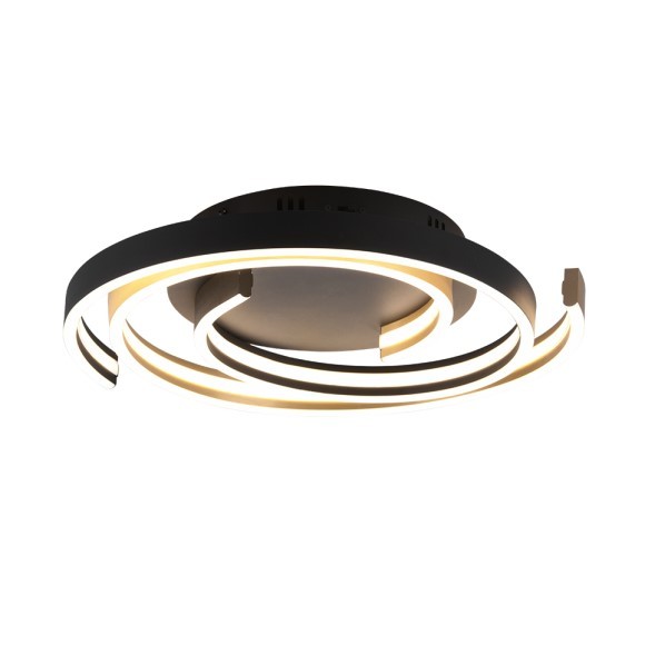 Trio 641910208 LED stropní svítidlo Caya 1x58W | 6800lm | 2300K+3000K+4000K - DIP Switch, 3 fázové stmívaní, mosaz