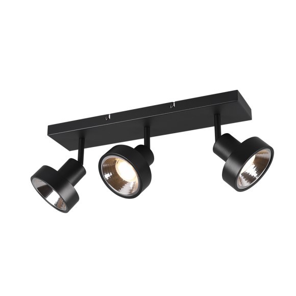 Trio 800700332 přisazené stropní bodové svítidlo Leon 3x35W | GU10 | IP20 - matná černá