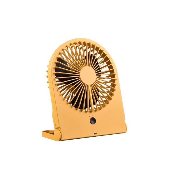 Trio R044-83 stolní ventilátor Breezy - IP20, 3 režimy rychlosti, napájeno akumulátorem, nabíjení prostřednictvím USB-C, žlutá