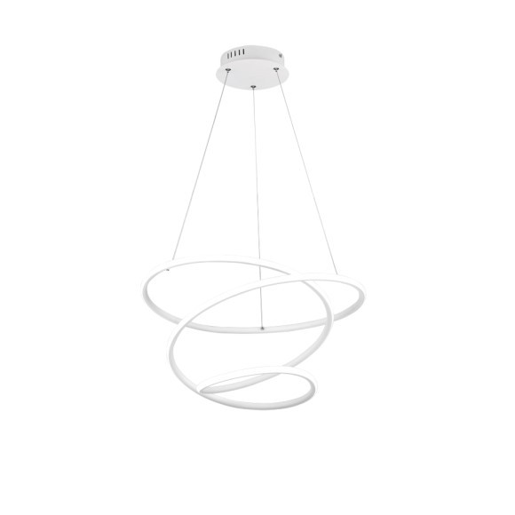 Trio R37051131 LED závěsné stropní svítidlo Bologna 1x36W | 5100lm | 4000K - stmívatelné, Dimmer Switch, bílá
