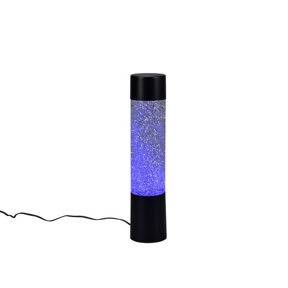 Trio R50871032 LED stolní lampa Glitter 1x9W | 0lm | RGB | IP20 - měnící barvu, vypínač na konstrukci, matná černá