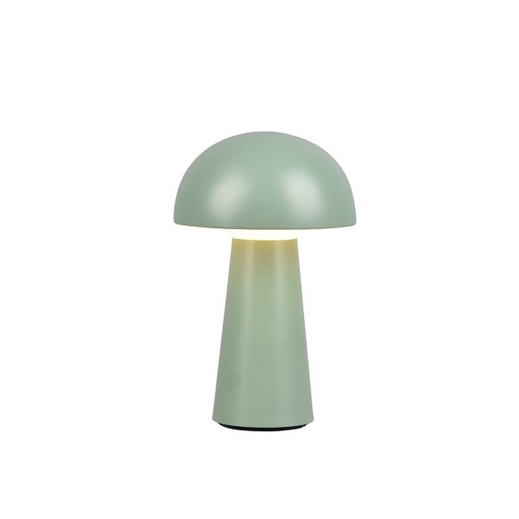 Trio R52176149 LED venkovní stolní svítidlo Lennon 1x2W | 180lm | 3000K | IP44 - 4 fázový dotykový stmívač, baterie, USB, pistáciová