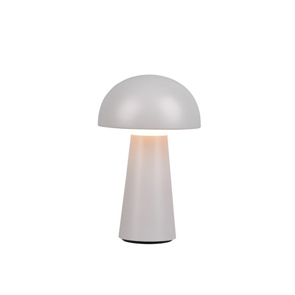 Trio R52176177 LED venkovní stolní svítidlo Lennon 1x2W | 180lm | 3000K | IP44 - 4 fázový dotykový stmívač, baterie, USB, šedá