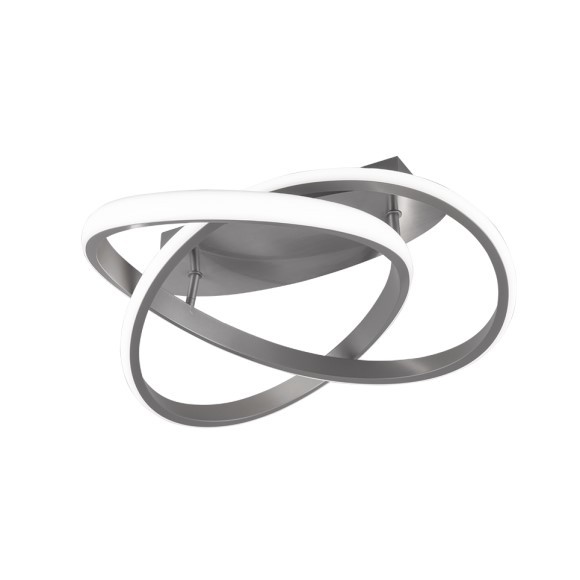 Trio R62051407 LED závěsné stropní svítidlo Course 1x18W | 2400lm | 4000K - stmívatelné, Dimmer Switch, matný nikl