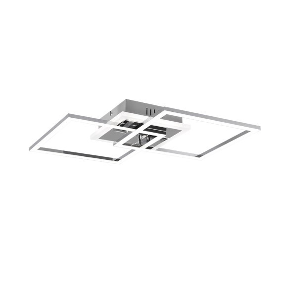 Trio R62793406 LED stropní svítidlo Venida 1x25W | 3000lm | 4000K - stmívatelné, Dimmer Switch, paměťová funkce, chrom