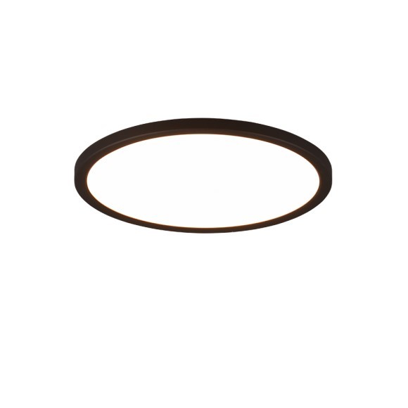 Trio R64371132 LED stropní svítidlo Aureo 1x18W | 2200lm | 3000-6500K + RGB | IP20 - nepřímé osvětlení, integrovaný stmívač, plynulé nastavení barvy světla, funkce paměti, noční režim, dálkový ovladač, matná černá