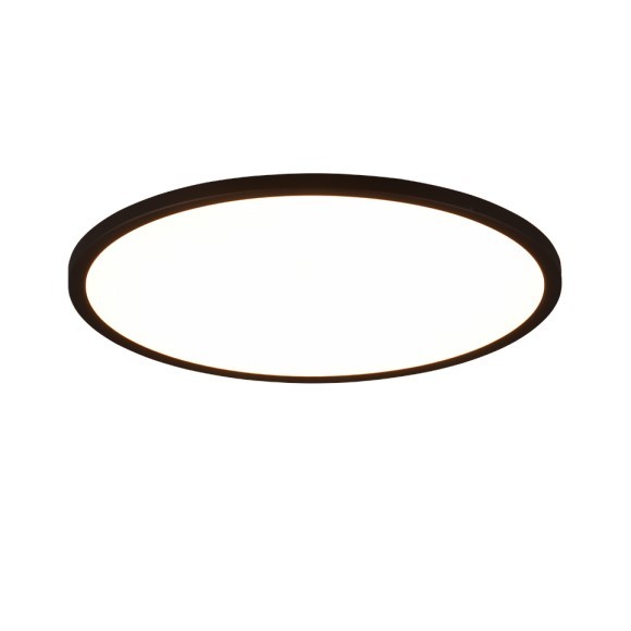 Trio R64371932 LED stropní svítidlo Aureo 1x30W | 3600lm | 3000-6500K + RGB | IP20 - nepřímé osvětlení, integrovaný stmívač, plynulé nastavení barvy světla, funkce paměti, noční režim, dálkový ovladač, matná černá