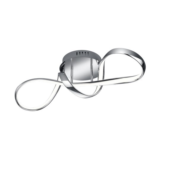 Trio R67091106 LED přisazené stropní svítidlo Perugia 1x28W | 3400lm | 4000K - stmívatelné, Dimmer Switch, chrom