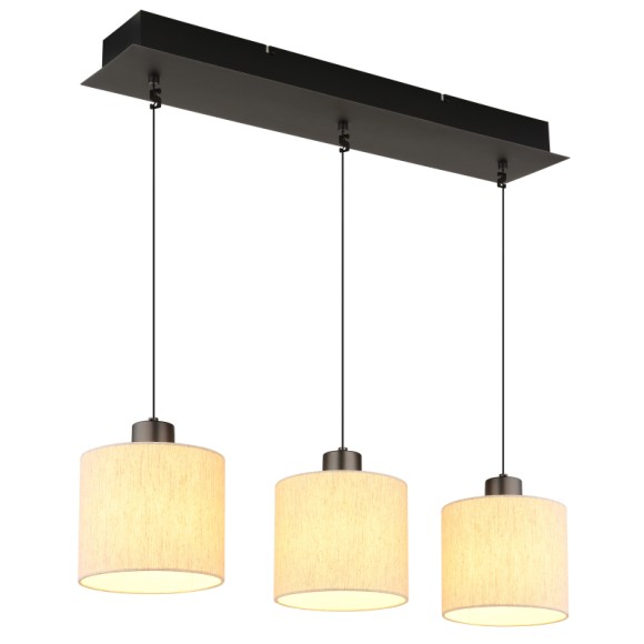Globo 31540308 LED závěsné stropní svítidlo THEA | 24W integrovaný LED zdroj | 1150lm | 3000K | černá