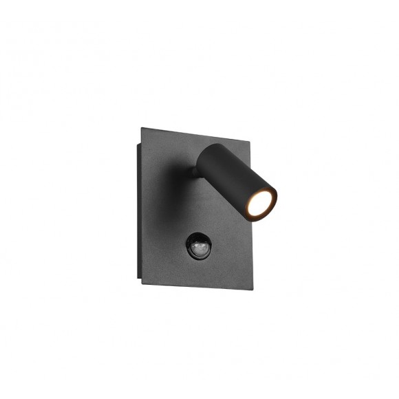 Trio 222969142 LED venkovní nástěnné svítidlo s pohybovým čidlem Tunga 1x3,5W | 420lm | 3000K | IP54 - černá