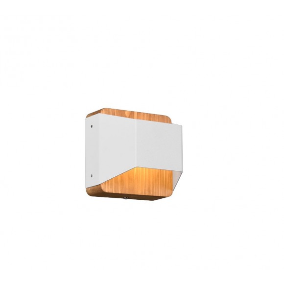 Trio 224810131 LED nástěnné svítidlo Arino 1x4,3W | 400lm | 3000K - 3 fázové stmívání, dřevo, bílá