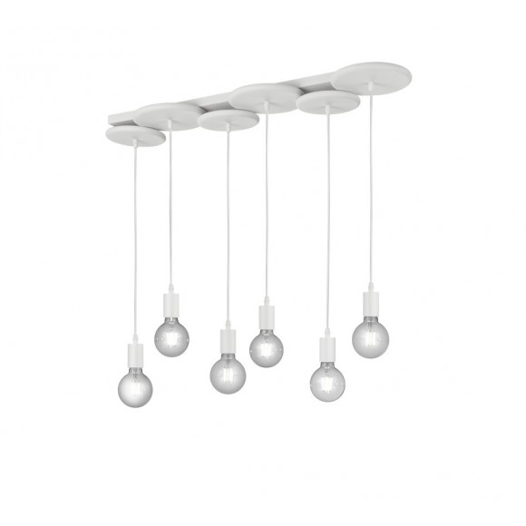 Trio 310400631 závěsné stropní svítidlo Discus 6x28W | E27 | IP20 - matná bílá