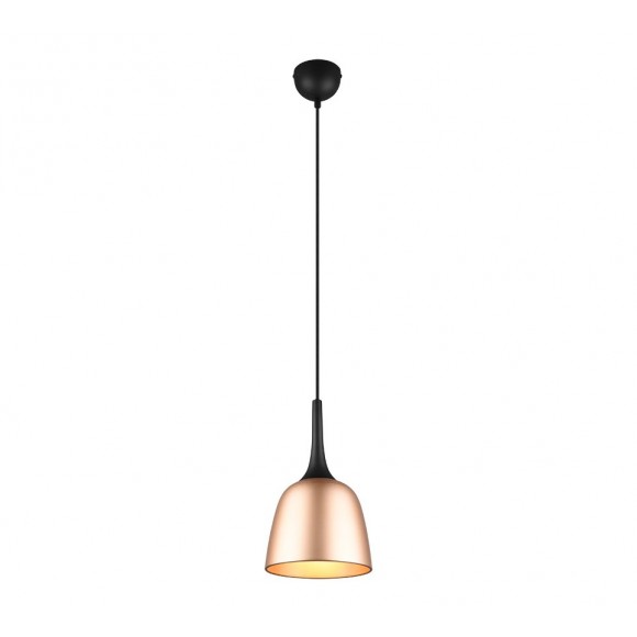 Trio 310800108 závěsné stropní svítidlo Chiron 1x40W | E27 - nastavitelná výška, mosaz