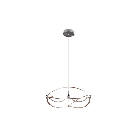 Trio 321210107 LED závěsné stropní svítidlo Charivari 1x42W | 5100lm | 3000K | IP20 - 3 fázové stmívání, nikl
