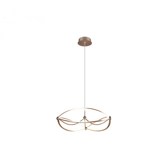 Trio 321210108 LED závěsné stropní svítidlo Charivari 1x42W | 5100lm | 3000K | IP20 - 3 fázové stmívání, mosaz