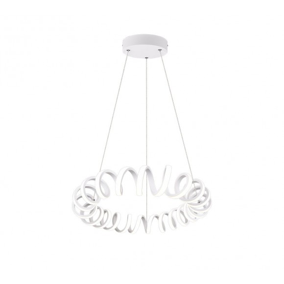 Trio 325110131 LED závěsné stropní svítidlo Curl 1x33W | 3500lm | 4000K | IP20 - 3 fázové stmívání, bílá