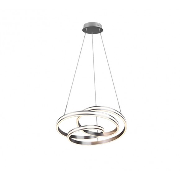 Trio 326210107 LED závěsné stropní svítidlo Nuria/Yara 1x60W | 7200lm | 2300+3000+4000K - nastavitelná výška, DIP switch, 3 fázové stmívání, matný nikl