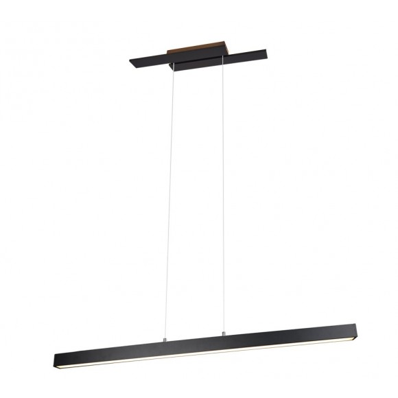 Trio 375510432 LED závěsné stropní svítidlo Belfast 1x44W | 4400lm | 3000K | IP20 - 3 fázové stmívání, horní/dolní osvětlení, nepřímé světlo, černá