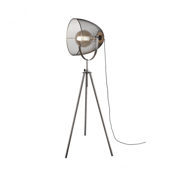 Trio 409000167 stojací svítidlo Ivar 1x40W | E27 | IP20 - nožní vypínač, nastavitelná výška, nikl