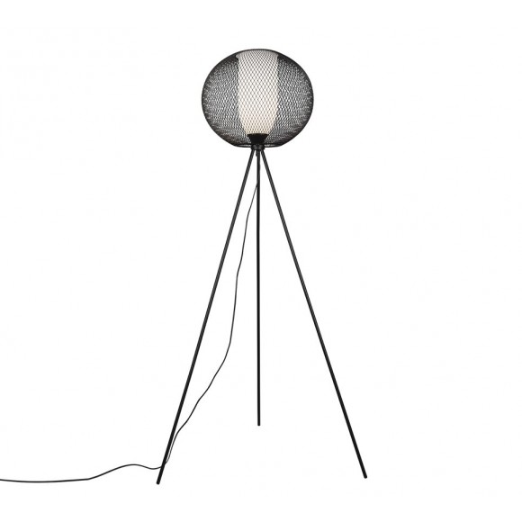 Trio 413900132 stojací svítidlo Filo 1x60W | E27 - nožní vypínač, černá