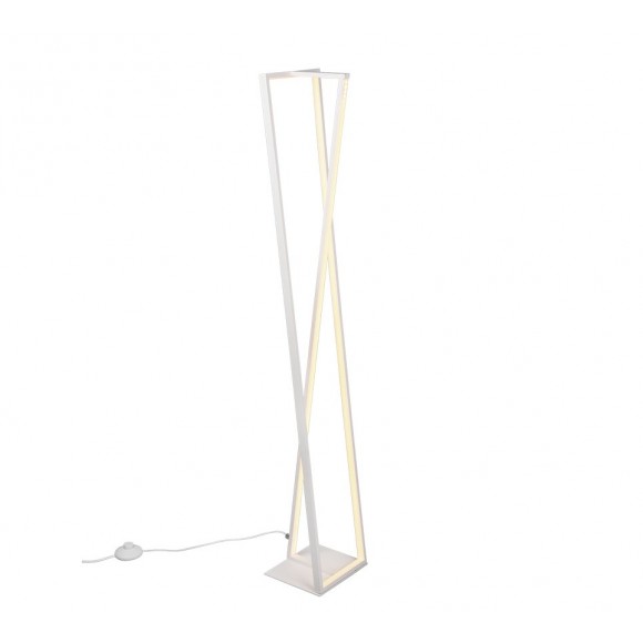 Trio 426810131 LED stojací svítidlo Edge 1x26W | 2950lm | 2300+3000+4000K - nožní vypínač, stmívatelné, bílá