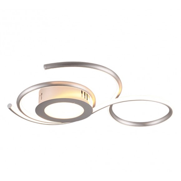 Trio 623410207 LED přisazené stropní svítidlo Jive 1x36W | 4300lm | 2700-6000K - stmívatelné, noční režim, dálkové ovládání, oddělené vypínače, matný nikl