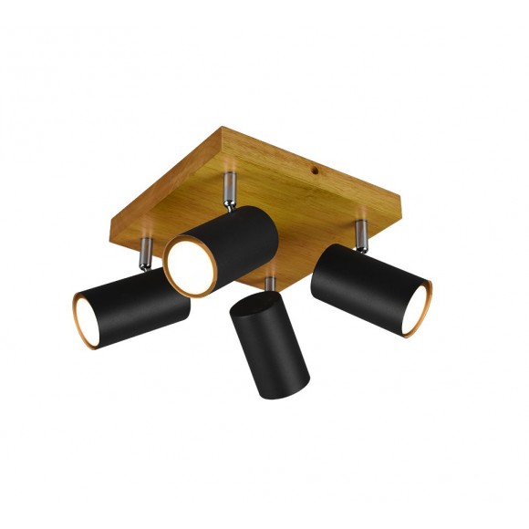 Trio 812400432 přisazené stropní svítidlo Marley 4x35W | GU10 - černá