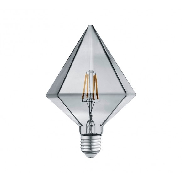 Trio 901-454 LED designová filamentová žárovka Kristall 1x4W | E27 | 140lm | 3000K - kouřové sklo