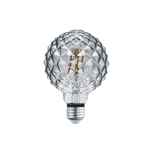 Trio 904-454 LED designová filamentová žárovka Globe 1x4W | E27 | 140lm | 3000K - kouřové sklo