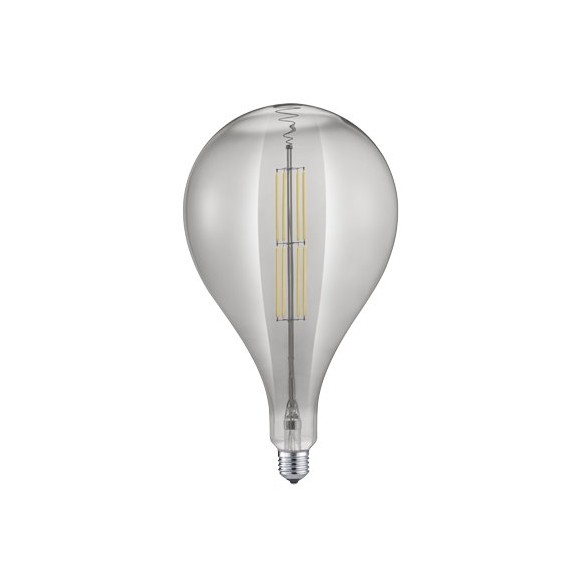 Trio 906-854 LED designová filamentová žárovka Tropfen 1x8W | E27 | 260lm | 2700K - stmívatelná, kouřové sklo