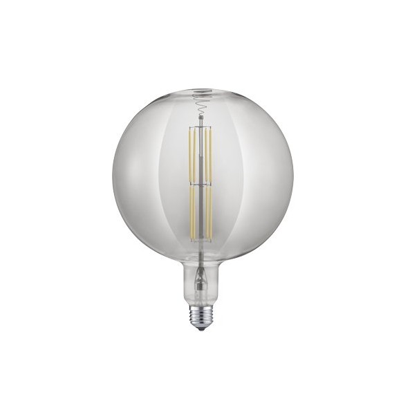 Trio 907-854 LED designová filamentová žárovka Globe 1x8W | E27 | 260lm | 2700K - stmívatelná, kouřové sklo