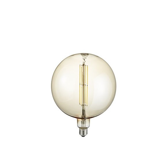 Trio 907-879 LED designová filamentová žárovka Globe 1x8W | E27 | 560lm | 2700K - stmívatelná, jantar