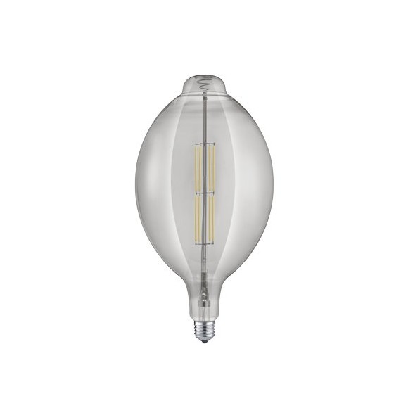 Trio 908-854 LED designová filamentová žárovka Tropfen 1x8W | E27 | 260lm | 2700K - stmívatelná, kouřové sklo