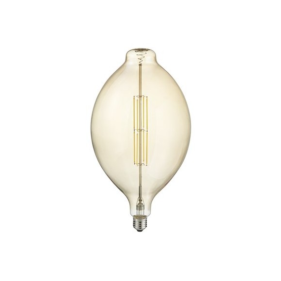Trio 908-879 LED designová filamentová žárovka Tropfen 1x8W | E27 | 560lm | 2700K - stmívatelná, jantar