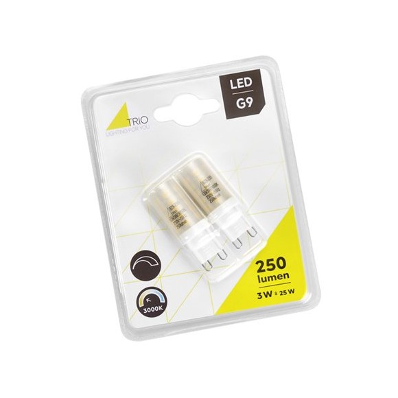 Trio 929-235 2x LED žárovka Stiftsockel 1x3W | G9 | 250lm | 3000K - stmívatelná